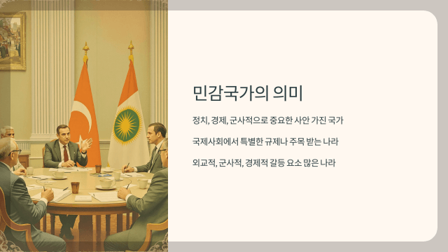 민감국가의 의미