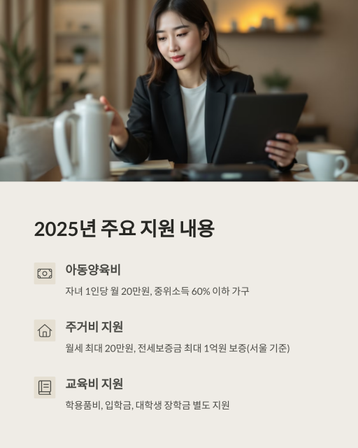 한부모가정 지원 내용